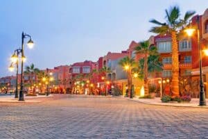 Marina Boulevard shopping in Hurghada