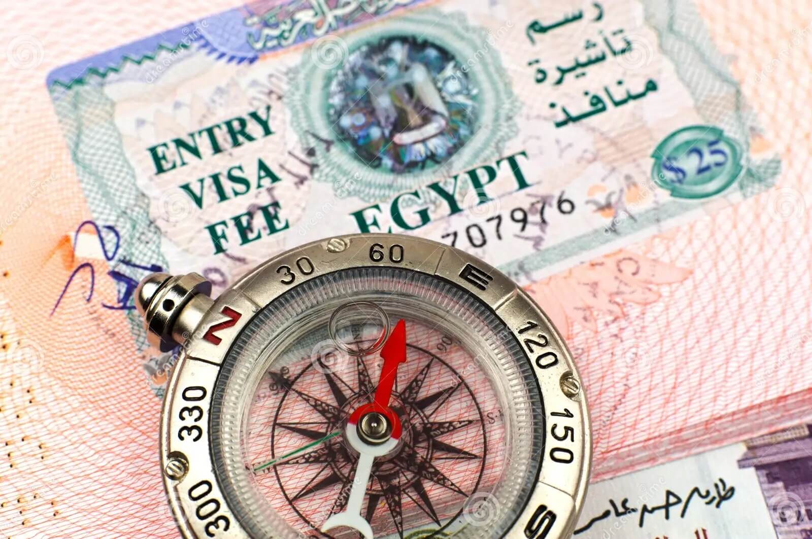 Egypt entry visa document