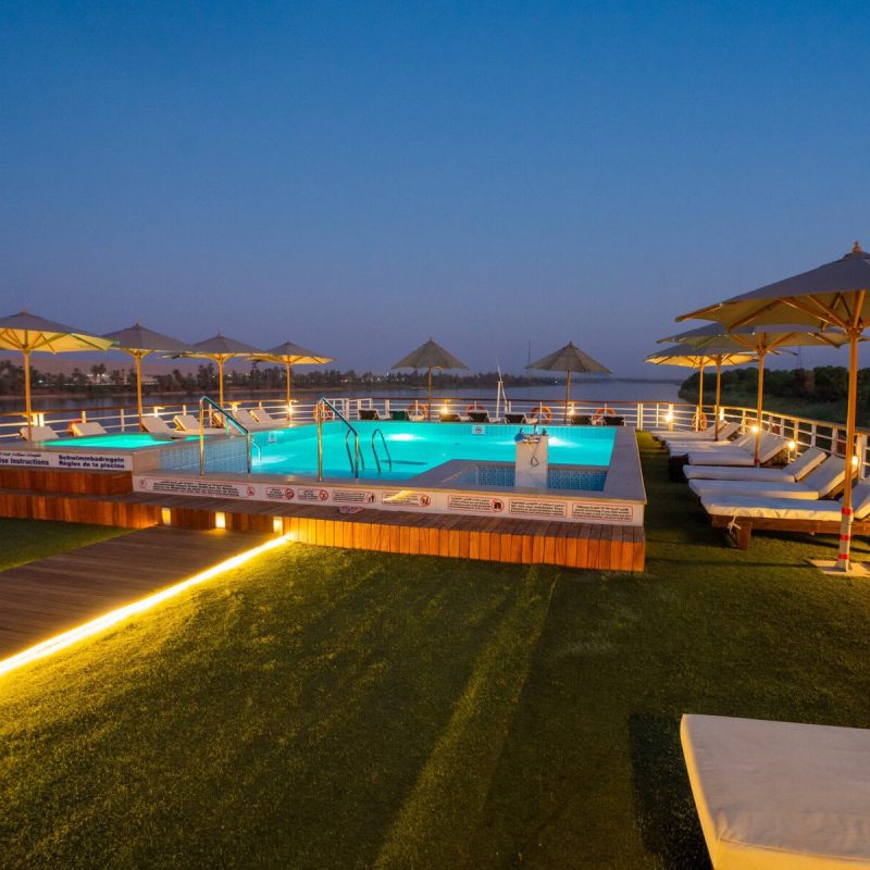 Sun deck and pool aboard M/S City & Sea Adonis